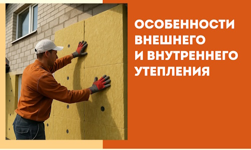 Какие особенности внешнего и внутреннего утепления в Горячем Ключе