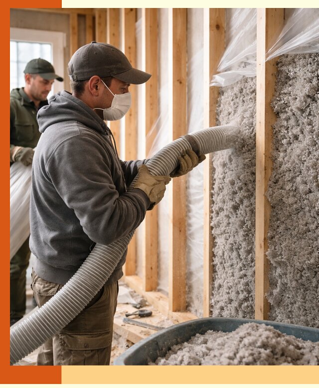 Утепление каркасного дома эковатой в Горячем Ключе — качественно и надолго