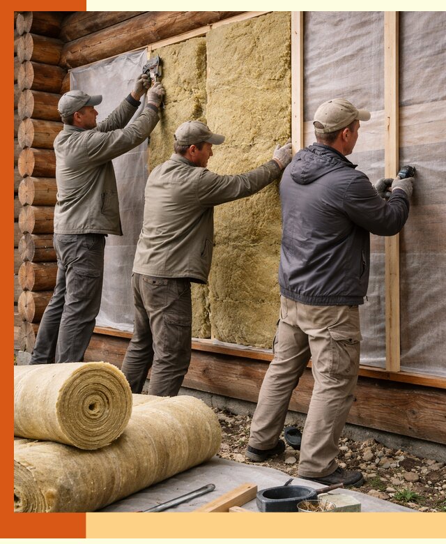 Утепление деревянного дома в Горячем Ключе эффективными технологиями