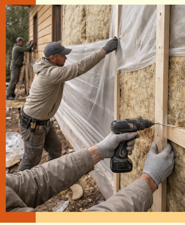 Утепление дома из бруса в Горячем Ключе качественно и долговечно