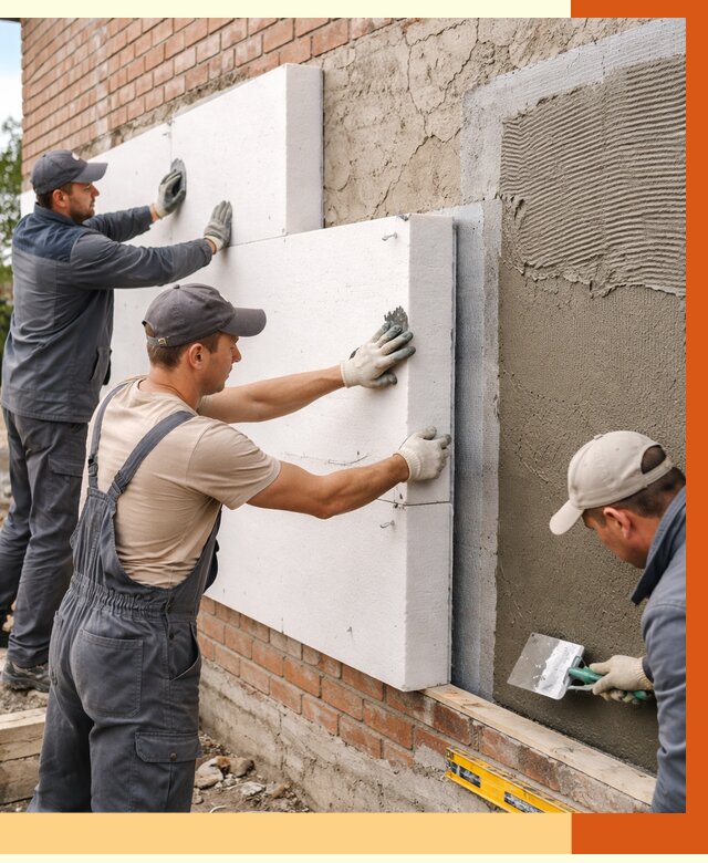 Утепление кирпичного дома в Горячем Ключе от 4340 руб. под ключ | ТепломастерГрч