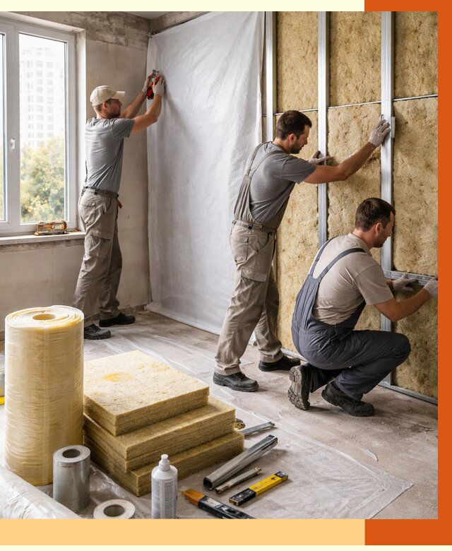 Утепление квартиры в Горячем Ключе от 4650 руб/м2 — утеплить квартиру изнутри и снаружи | ТепломастерГрч