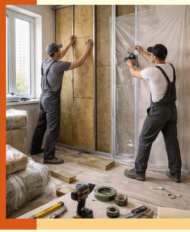 Утепление квартиры изнутри профессионально в Горячем Ключе