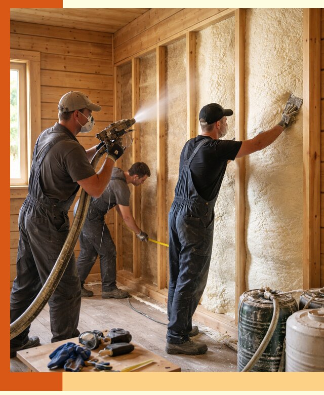 Утепление бани пенополиуретаном (ППУ) в Горячем Ключе