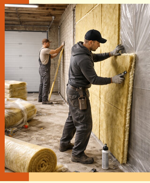 Утепление гаража под ключ в Горячем Ключе — все виды теплоизоляции