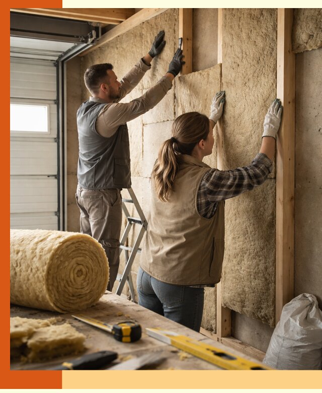 Утепление гаража изнутри в Горячем Ключе: быстро и надежно