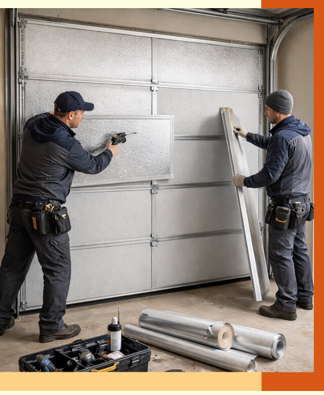 Утепление гаражных ворот в Горячем Ключе от 8111 руб/м2 — надежно и быстро | ТепломастерГрч