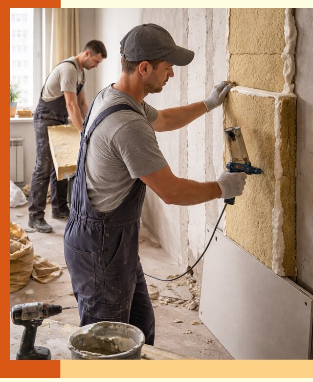 Утепление стен изнутри в Горячем Ключе — качественно и эффективно