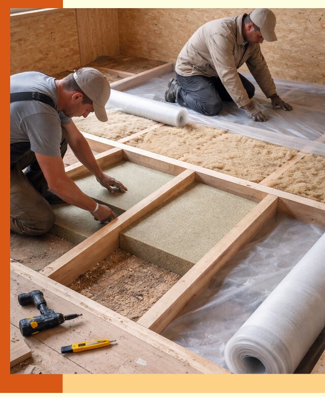 Профессиональное утепление деревянного пола в Горячем Ключе