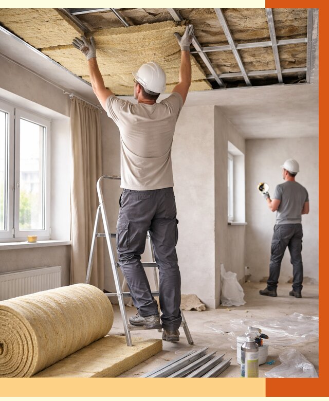 Утепление потолка в частном доме в Горячем Ключе от 982 руб./м² — работы под ключ | ТепломастерГрч