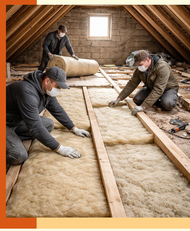 Утепление чердака в Горячем Ключе — профессиональная теплоизоляция кровли