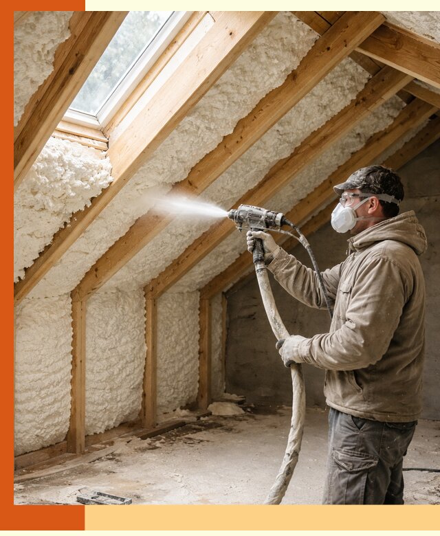 Утепление мансарды ППУ в Горячем Ключе быстро и надежно