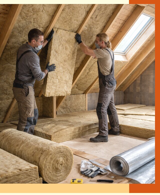 Утепление мансарды минватой в Горячем Ключе от 4340 руб./м2 — монтаж и пароизоляция | ТепломастерГрч