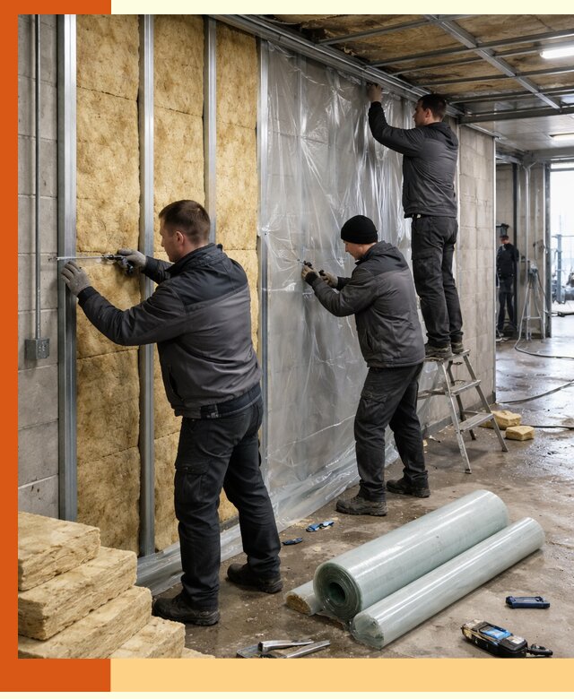 Профессиональное утепление автомойки в Горячем Ключе для любого типа помещений