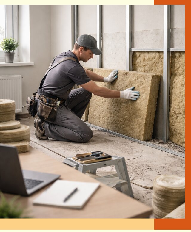 Утепление офиса в Горячем Ключе от 4650 руб/м2 — комплексное утепление офиса под ключ | ТепломастерГрч