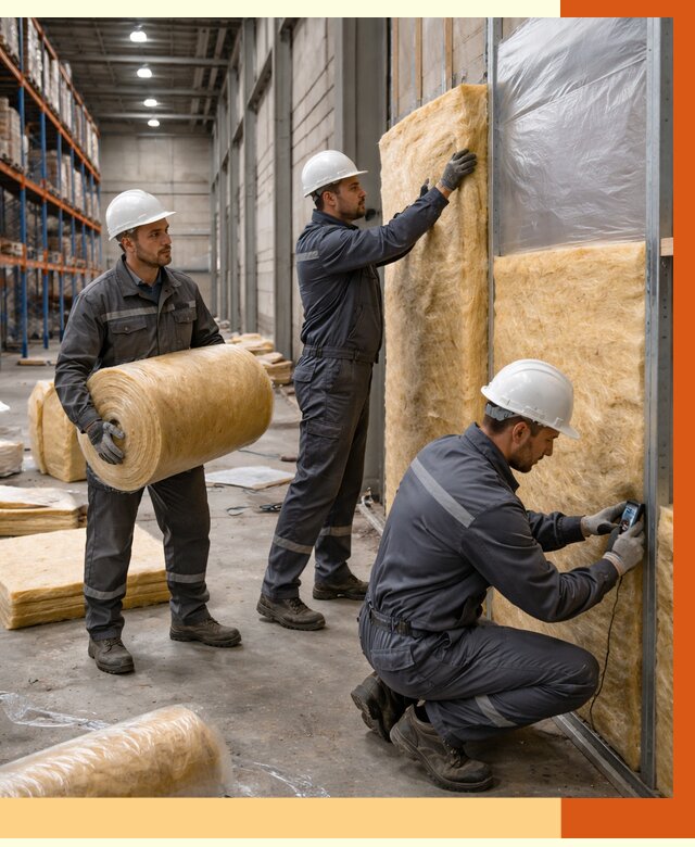 Утепление логистического центра в Горячем Ключе от 4650 руб/м² под ключ | ТепломастерГрч