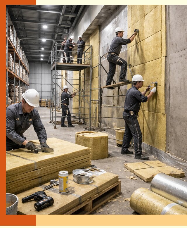 Утепление логистического центра в Горячем Ключе качественно и экономично