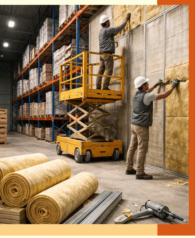 Утепление торгового склада в Горячем Ключе от 3307 руб/м2 — комплексно и под ключ | ТепломастерГрч