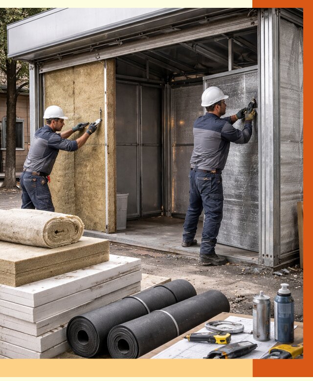 Утепление павильона шаурма в Горячем Ключе под ключ от 1240 руб. за м² | ТепломастерГрч