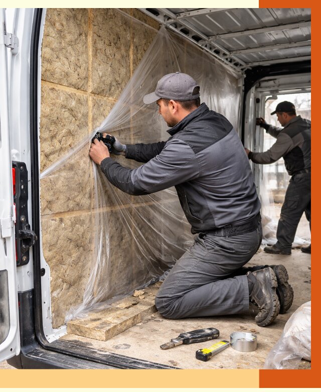 Утепление фургона в Горячем Ключе от 17049 руб/м2 — утепление фургона ППУ и кузова | ТепломастерГрч