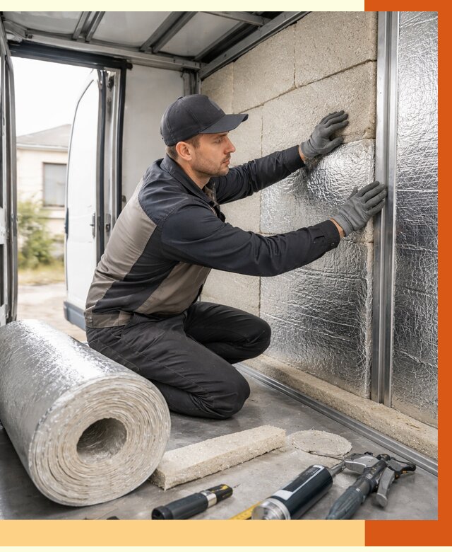 Утепление фургона рефрижератора в Горячем Ключе от 12916 руб./м² под ключ | ТепломастерГрч