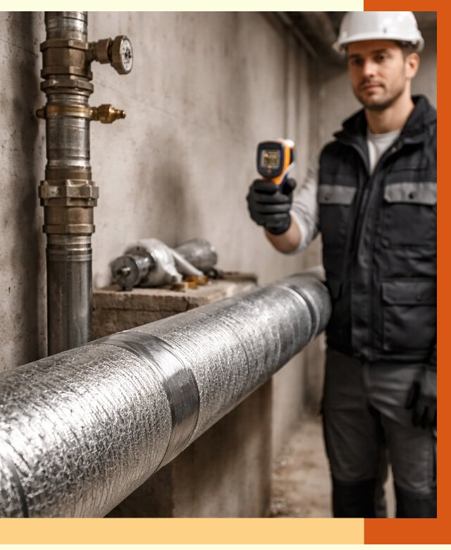 Утепление труб водоснабжения в Горячем Ключе от 8783 руб. за м² — услуги ТепломастерГрч