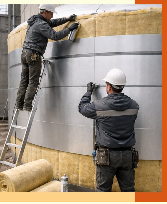 Утепление цистерны в Горячем Ключе пенополиуретаном от 14983 руб. под ключ | ТепломастерГрч