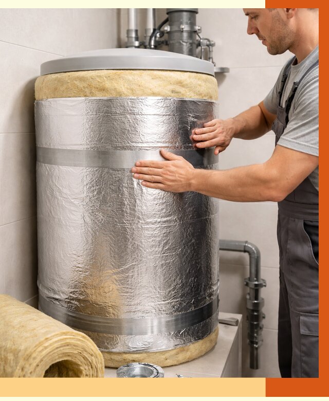 Утепление бойлера в Горячем Ключе от 4650 руб. под ключ | Утепление ППУ | ТепломастерГрч