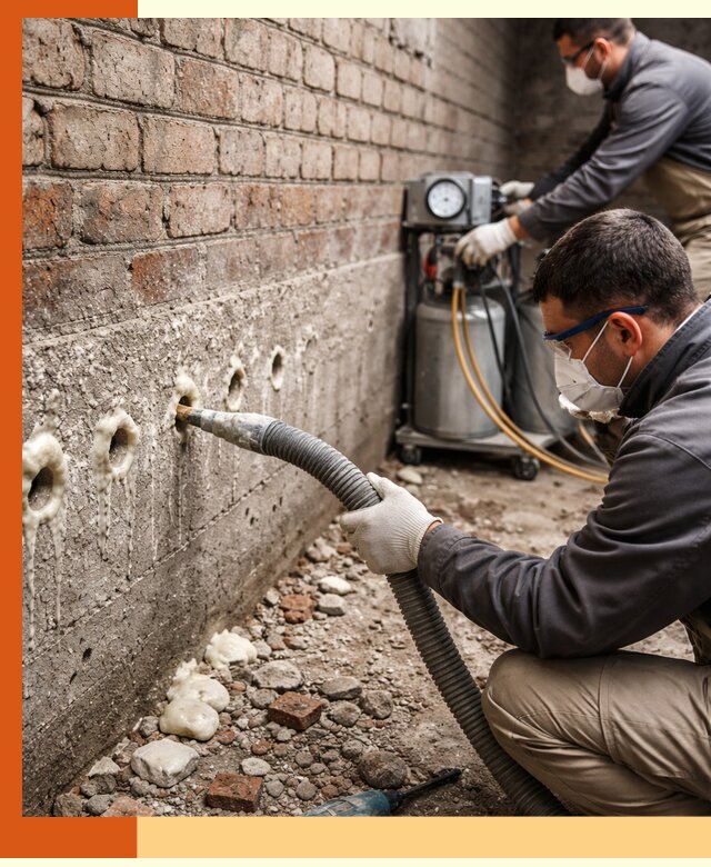 Заполнение колодцевой кладки ППУ в Горячем Ключе быстро и герметично