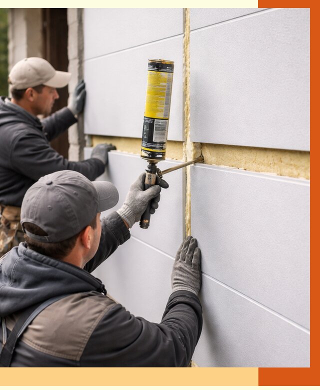 Утепление сэндвич панелей ППУ в Горячем Ключе от 4340 руб. за м2 | ТепломастерГрч