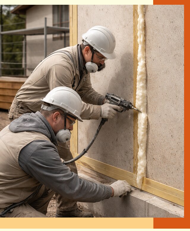 Утепление сип панелей ППУ в Горячем Ключе от 4960 руб. под ключ | ТепломастерГрч