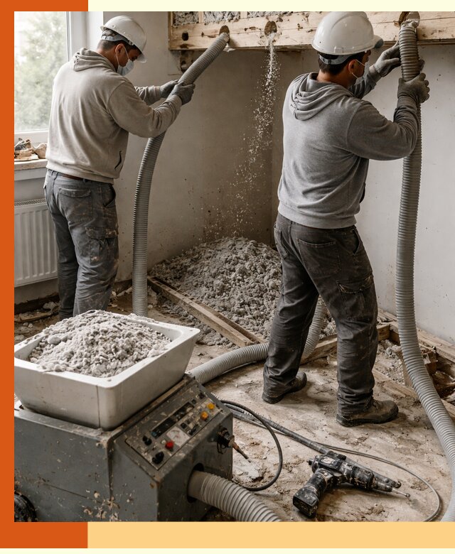 Заполнение пустот перекрытий пеной и наполнителями в Горячем Ключе