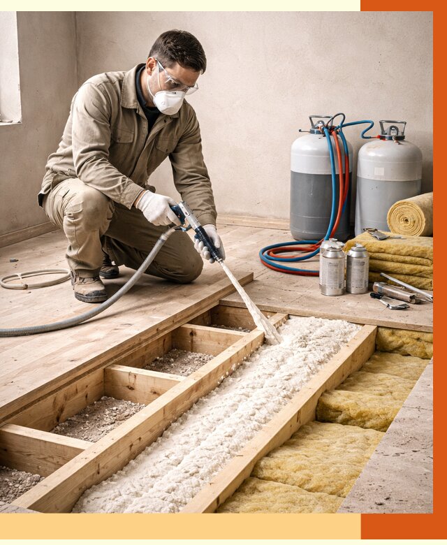 Заполнение полостей межэтажного перекрытия в Горячем Ключе от 4340 руб. | ТепломастерГрч