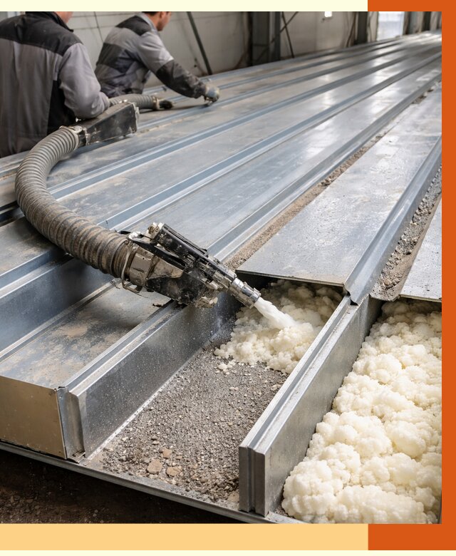 Заполнение пустот кровельных панелей в Горячем Ключе от 7440 руб. под ключ | ТепломастерГрч