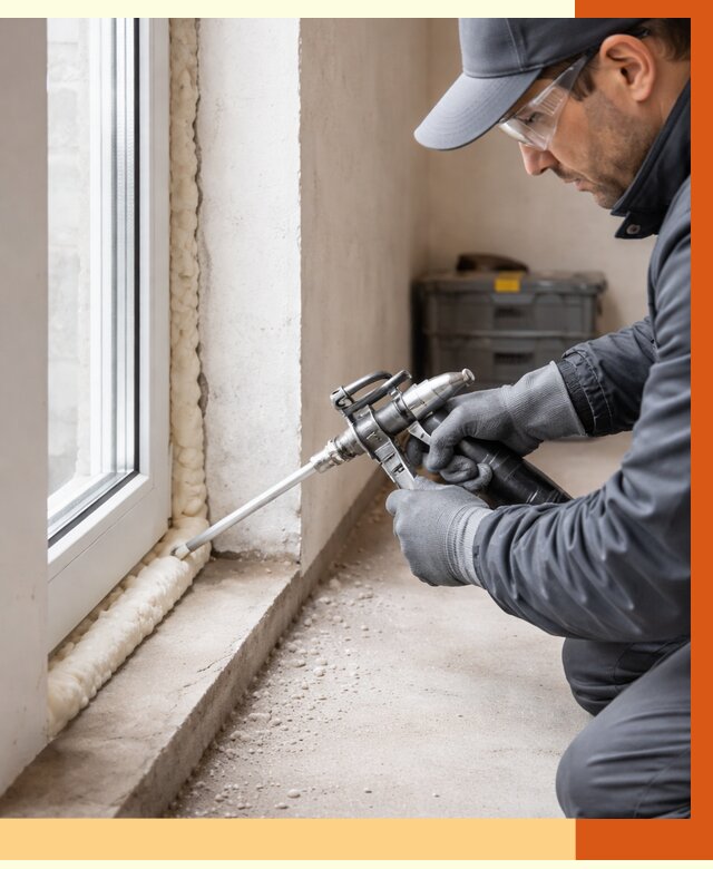 Герметизация стыков ППУ в Горячем Ключе от 1705 руб. за м2 — утепление примыканий под ключ | ТепломастерГрч