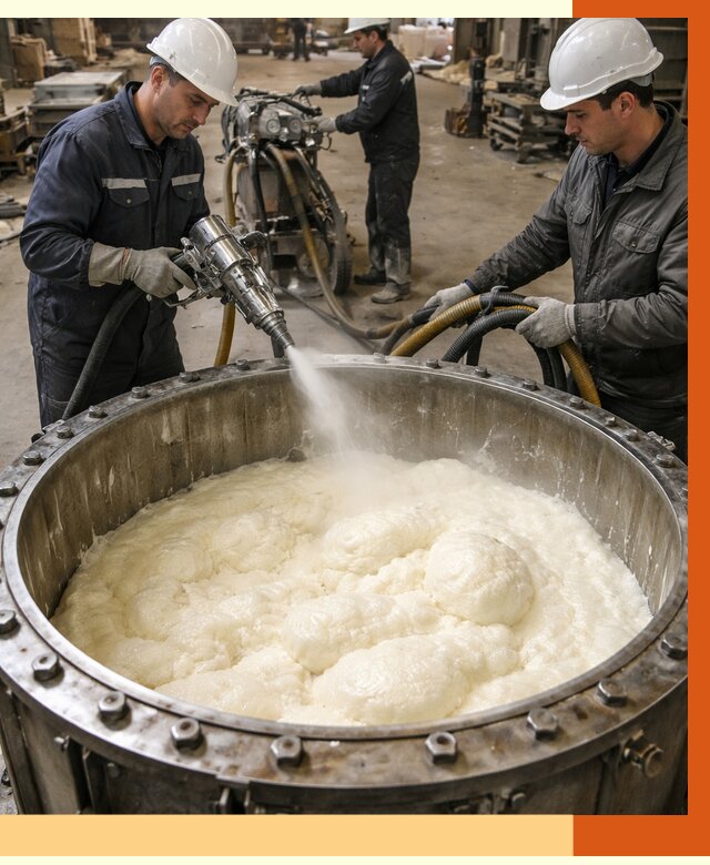 Заливка ППУ в емкости в Горячем Ключе от 7491 руб. — утепление емкости под ключ | ТепломастерГрч