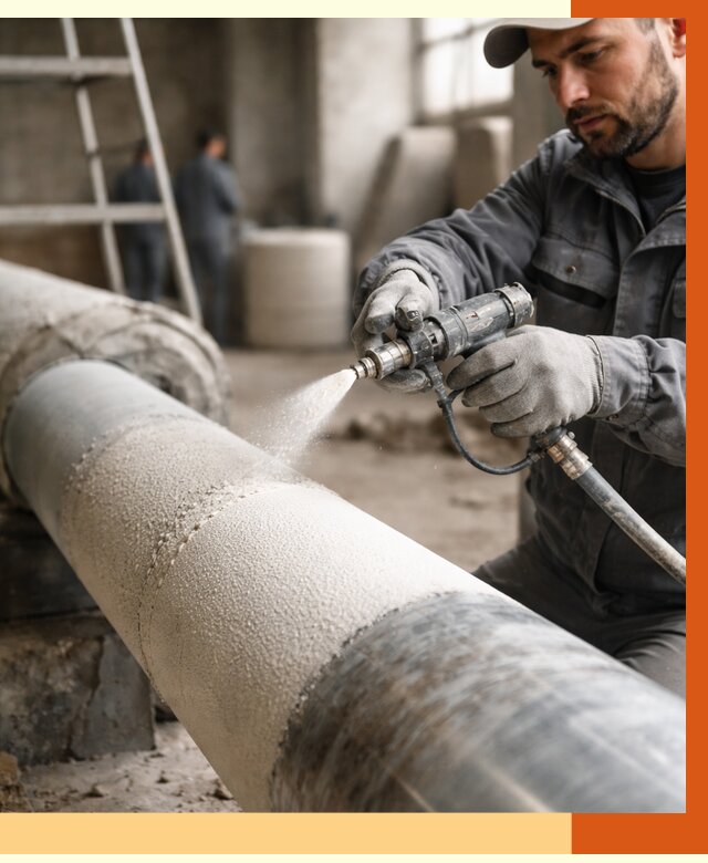 Утепление труб жидкой теплоизоляцией в Горячем Ключе от 7750 руб. под ключ | ТепломастерГрч