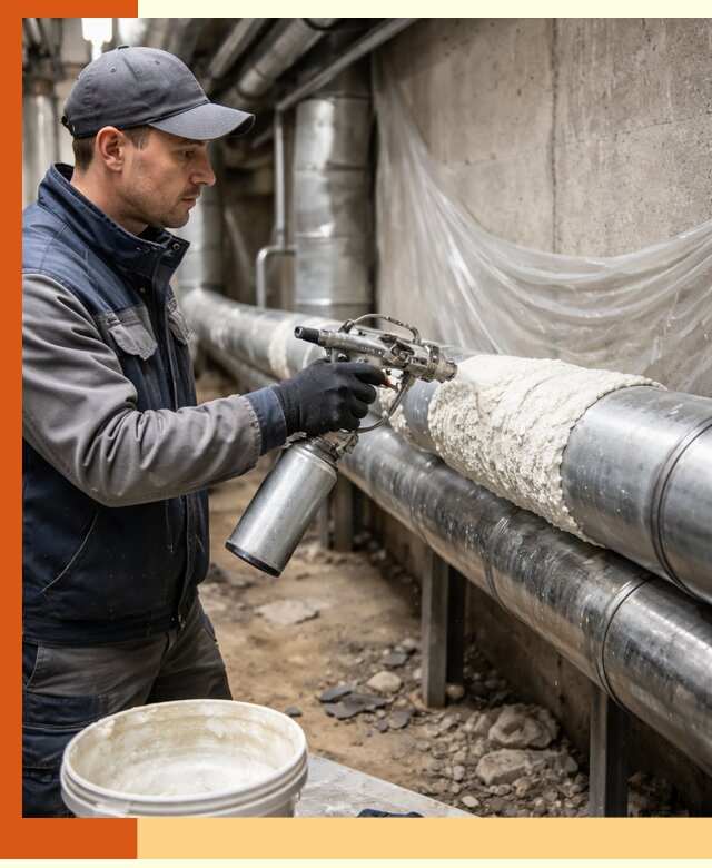 Утепление труб жидкой теплоизоляцией в Горячем Ключе