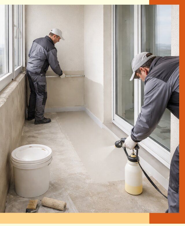 Утепление балкона жидкой теплоизоляцией в Горячем Ключе от 5941 руб./м2 | ТепломастерГрч