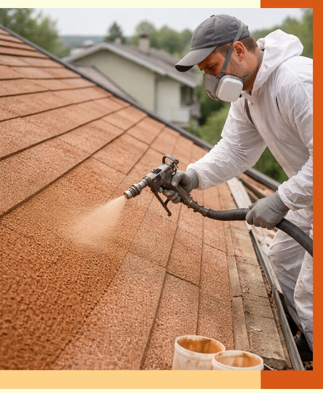 Утепление кровли жидкой пробкой в Горячем Ключе от 2790 руб./м² под ключ | ТепломастерГрч