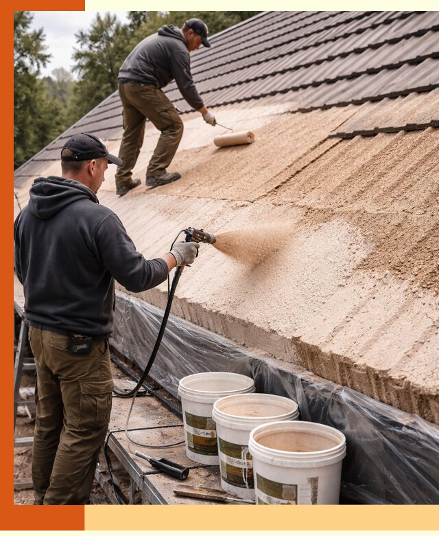 Утепление кровли жидкой пробкой в Горячем Ключе для домов и зданий