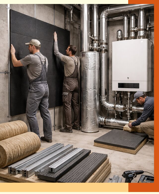 Шумоизоляция котельной в Горячем Ключе от 6716 руб. под ключ | Профессиональная звукоизоляция — ТепломастерГрч