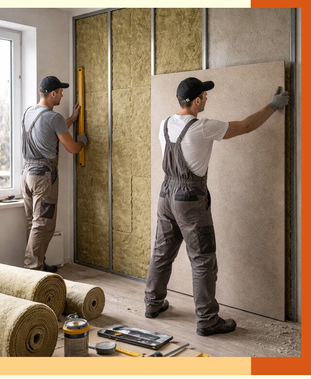 Шумоизоляция стен в Горячем Ключе от 4650 руб/м2 — звукоизоляция стен под ключ | ТепломастерГрч