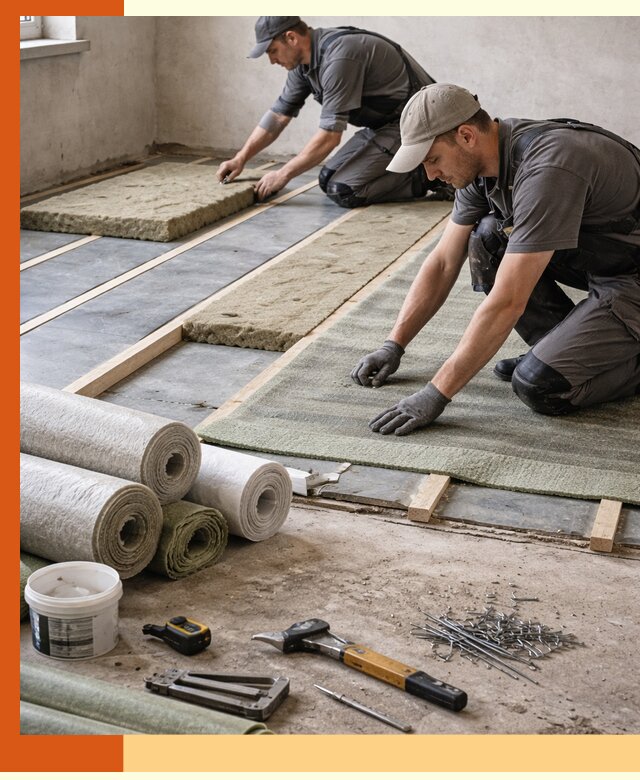 Шумоизоляция пола в Горячем Ключе — профессиональная звукоизоляция помещений