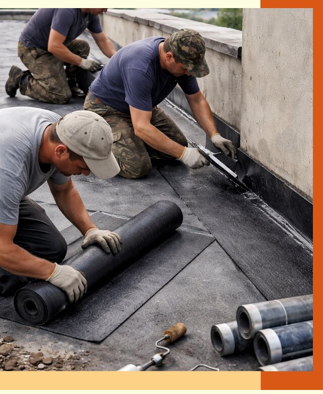 Гидроизоляция кровли в Горячем Ключе от 4650 руб. — профессиональная гидроизоляция крыши | ТепломастерГрч