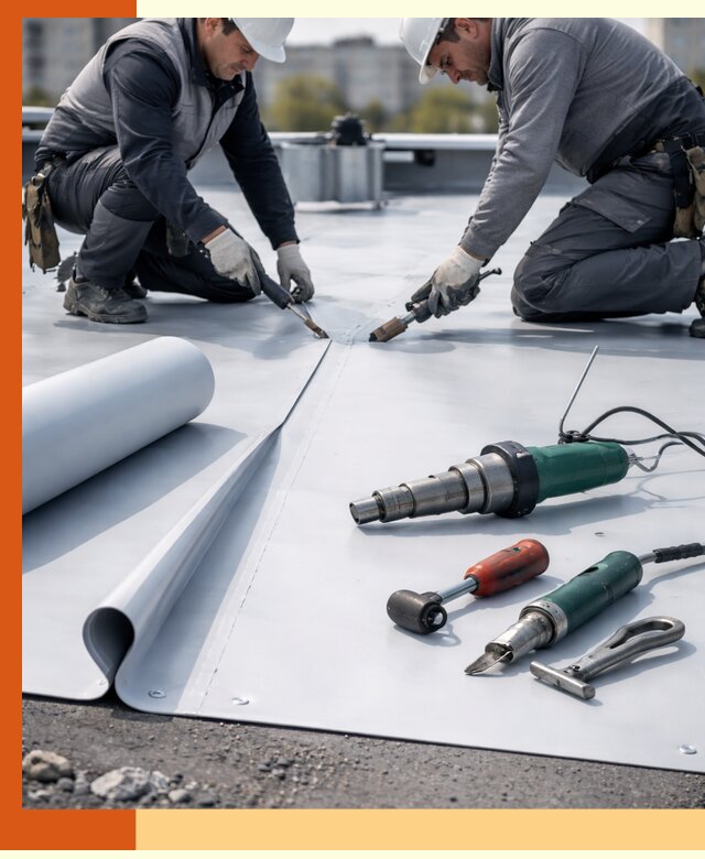 Гидроизоляция мембранной кровли в Горячем Ключе: монтаж и ремонт быстро