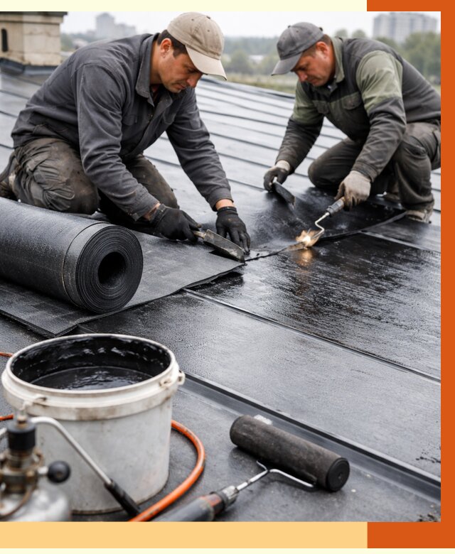 Гидроизоляция фальцевой кровли в Горячем Ключе от 7750 руб. под ключ | ТепломастерГрч