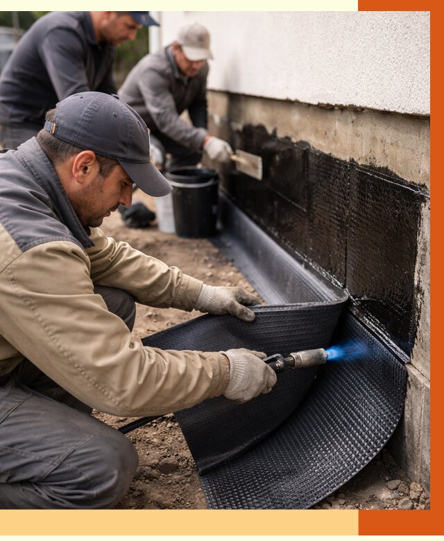 Гидроизоляция цоколя и отмостки в Горячем Ключе от 8783 руб. — ТепломастерГрч