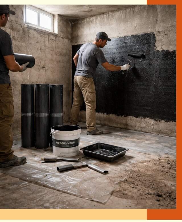 Гидроизоляция подвала в Горячем Ключе от 3617 руб. под ключ | Профессионально — ТепломастерГрч