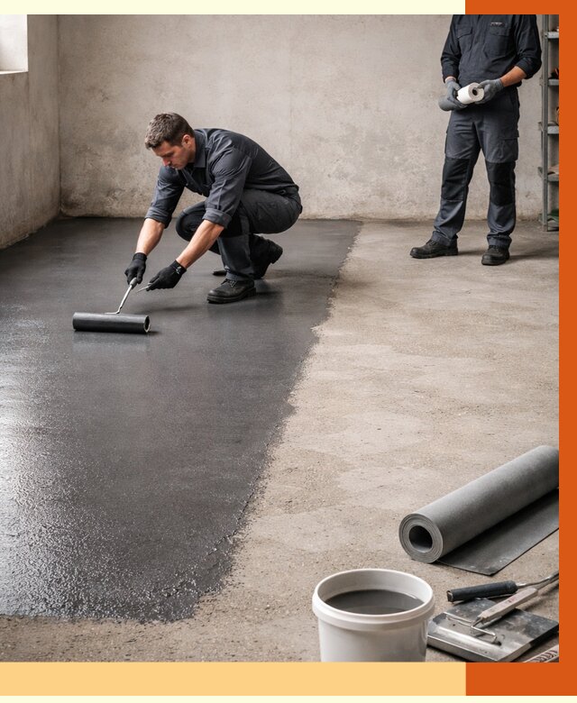 Гидроизоляция гаражного пола в Горячем Ключе от 3617 руб./м² — ТепломастерГрч профессионально